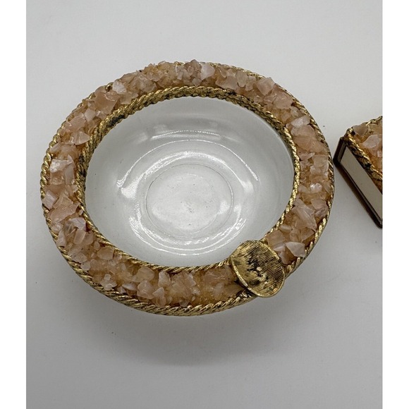 Vintage Matchbox Holder  And Ashtray with La Petite Safety Matches Sweden - Picture 2 of 8